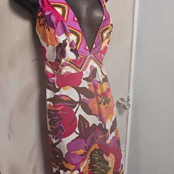 a.n.a  cool cotton floral dress - Picture 5 of 9